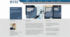 Desktop Screenshot of financeriskinstitute.com
